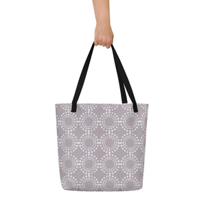 MODERN CIRCLES All-Over Print Large Tote Bag