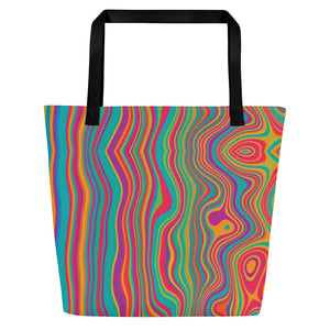 CALI All-Over Print Large Tote Bag