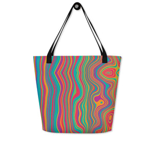 CALI All-Over Print Large Tote Bag