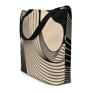 MODERN WAVE All-Over Print Large Tote Bag