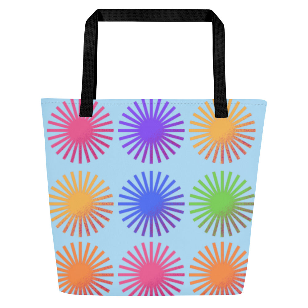 CELEBRATE All-Over Print Large Tote Bag