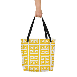 BRIGHT DAY All-Over Print Large Tote Bag