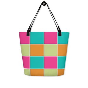 COCO All-Over Print Large Tote Bag