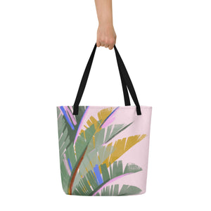 TROPICAL All-Over Print Large Tote Bag