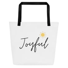 Load image into Gallery viewer, JOYFUL All-Over Print Large Tote Bag
