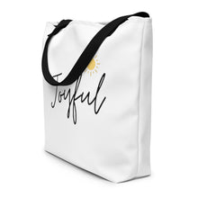 Load image into Gallery viewer, JOYFUL All-Over Print Large Tote Bag
