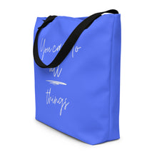 Load image into Gallery viewer, YOU CAN DO ALL THINGS All-Over Print Large Tote Bag
