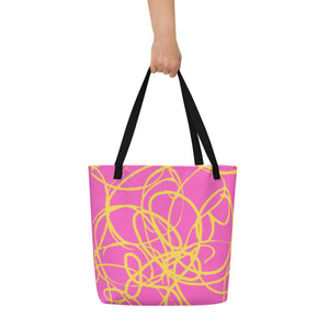 MODERN ART All-Over Print Large Tote Bag