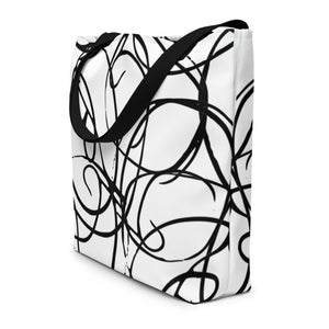 MODERN ART All-Over Print Large Tote Bag