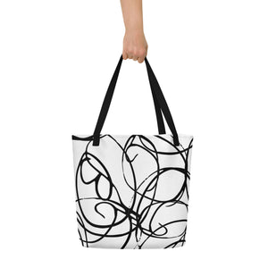 MODERN ART All-Over Print Large Tote Bag