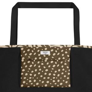 ANIMAL PRINT All-Over Print Large Tote Bag