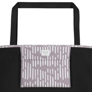 MODERN CIRCLES All-Over Print Large Tote Bag