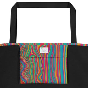 CALI All-Over Print Large Tote Bag