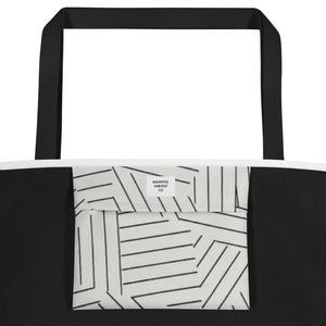 JOYFUL All-Over Print Large Tote Bag