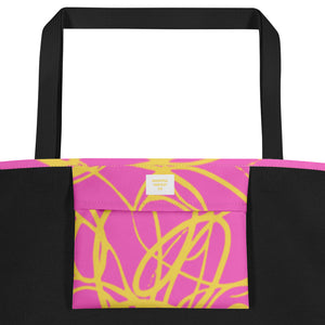 MODERN ART All-Over Print Large Tote Bag