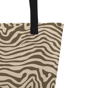 ANIMAL PRINT All-Over Print Large Tote Bag