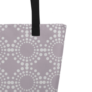 MODERN CIRCLES All-Over Print Large Tote Bag