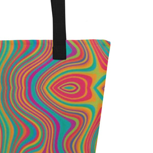 CALI All-Over Print Large Tote Bag