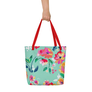 ESTEE All-Over Print Large Tote Bag