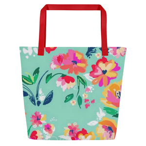 ESTEE All-Over Print Large Tote Bag