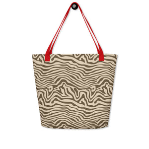 ANIMAL PRINT All-Over Print Large Tote Bag