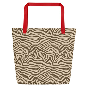 ANIMAL PRINT All-Over Print Large Tote Bag