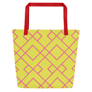 NATALIE All-Over Print Large Tote Bag