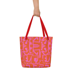 ECHELON All-Over Print Large Tote Bag