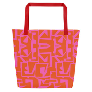 ECHELON All-Over Print Large Tote Bag