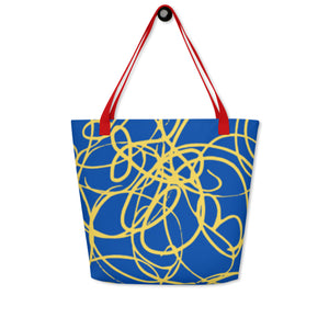 MODERN ART All-Over Print Large Tote Bag