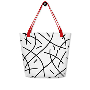 VOGUE All-Over Print Large Tote Bag