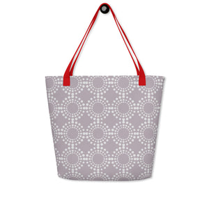 MODERN CIRCLES All-Over Print Large Tote Bag