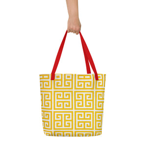 BRIGHT DAY All-Over Print Large Tote Bag