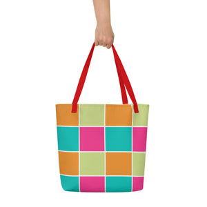 COCO All-Over Print Large Tote Bag