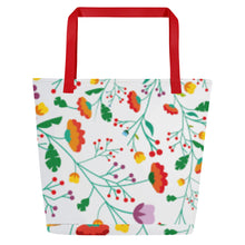 Load image into Gallery viewer, FIELD OF FLOWERS All-Over Print Large Tote Bag
