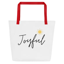 Load image into Gallery viewer, JOYFUL All-Over Print Large Tote Bag
