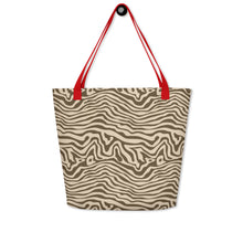 Load image into Gallery viewer, ANIMAL PRINT All-Over Print Large Tote Bag
