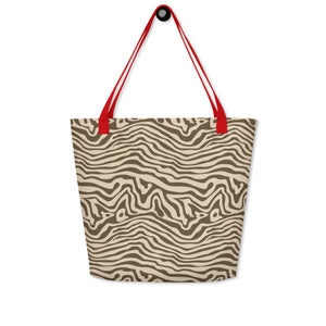 ANIMAL PRINT All-Over Print Large Tote Bag