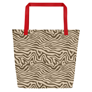 ANIMAL PRINT All-Over Print Large Tote Bag