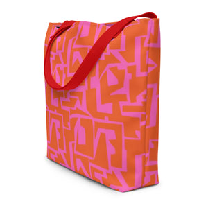 ECHELON All-Over Print Large Tote Bag