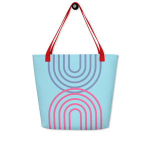 METRO All-Over Print Large Tote Bag