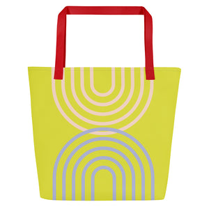 METRO All-Over Print Large Tote Bag