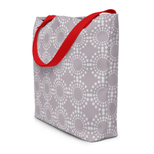 MODERN CIRCLES All-Over Print Large Tote Bag