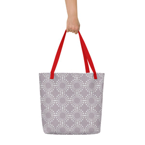 MODERN CIRCLES All-Over Print Large Tote Bag