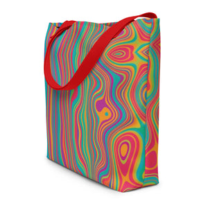 CALI All-Over Print Large Tote Bag