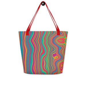 CALI All-Over Print Large Tote Bag