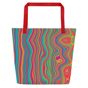 CALI All-Over Print Large Tote Bag