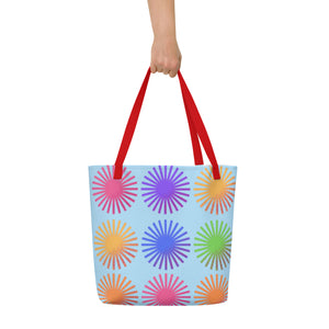 CELEBRATE All-Over Print Large Tote Bag