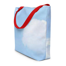 Load image into Gallery viewer, BLUE SKIES All-Over Print Large Tote Bag
