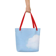 Load image into Gallery viewer, BLUE SKIES All-Over Print Large Tote Bag
